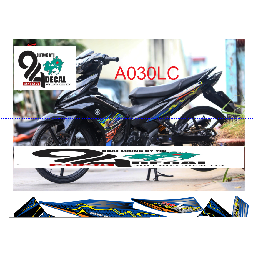 tem rời exciter 135 mẫu lc cao cấp đa dạng màu sắc