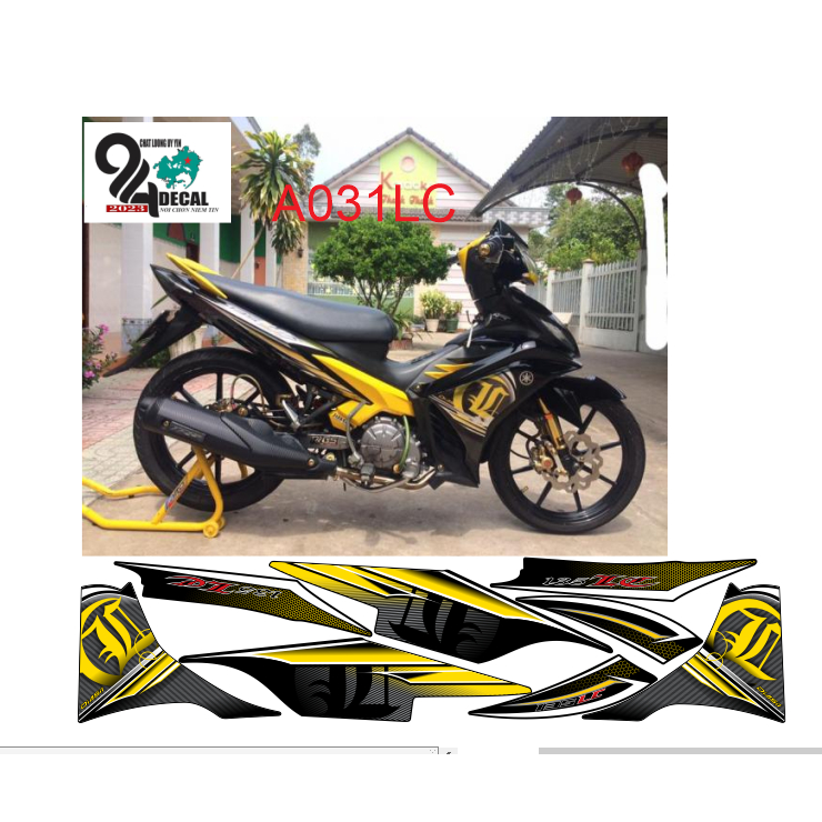 tem rời exciter 135 mẫu lc cao cấp đa dạng màu sắc