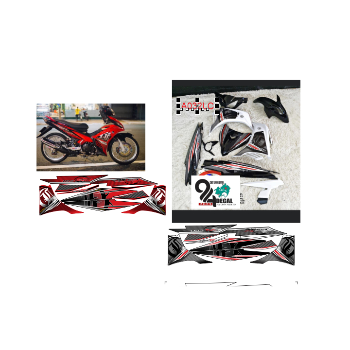 tem rời exciter 135 mẫu lc cao cấp đa dạng màu sắc