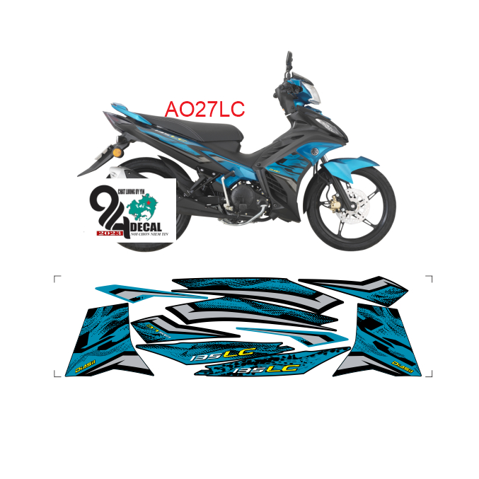 tem rời exciter 135 cao cấp đa dạng màu sắc