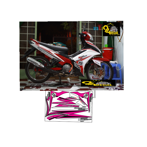 tem rời exciter 135 cao cấp đa dạng màu sắc