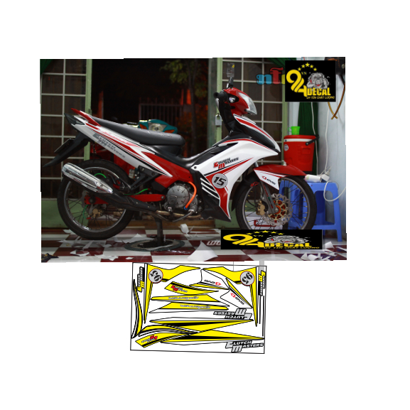 tem rời exciter 135 cao cấp đa dạng màu sắc