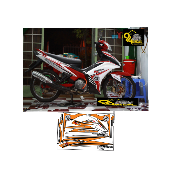 tem rời exciter 135 cao cấp đa dạng màu sắc