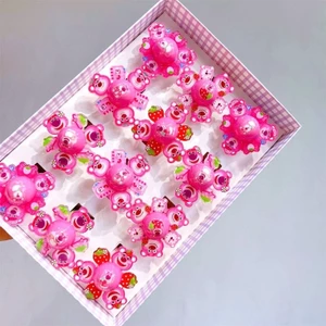 1 Vòng Đeo Tay Quay Tròn Phát Sáng Hình Gấu Dâu - Công Chúa - Siêu Nhân Dễ Thương Dành Cho Bé Yêu - Đồng Hồ Giả Đập Tay