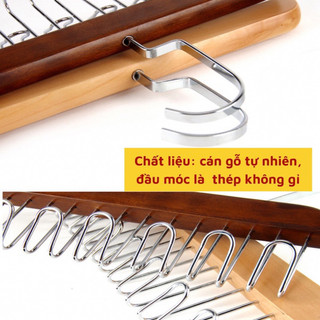 Móc treo áo 2 dây bra đa năng tiện lợi, móc gỗ treo áo lót cà vạt 🌸free ship🌸 thắt lưng túi xách gọn tủ quần áo