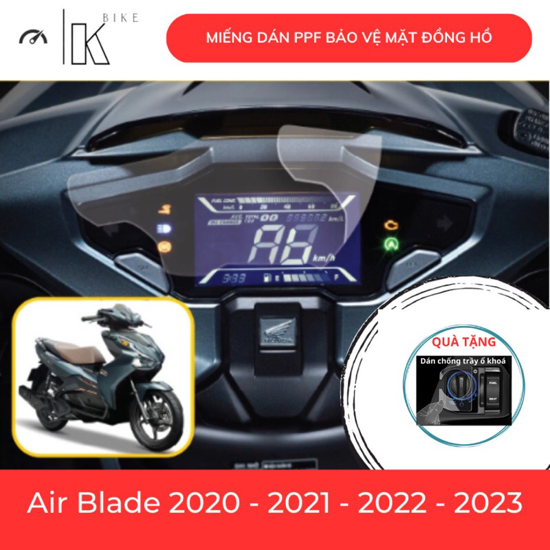 Dán xe ab 2020 2025. Miếng dán PPF bảo vệ mặt đồng hồ xe honda