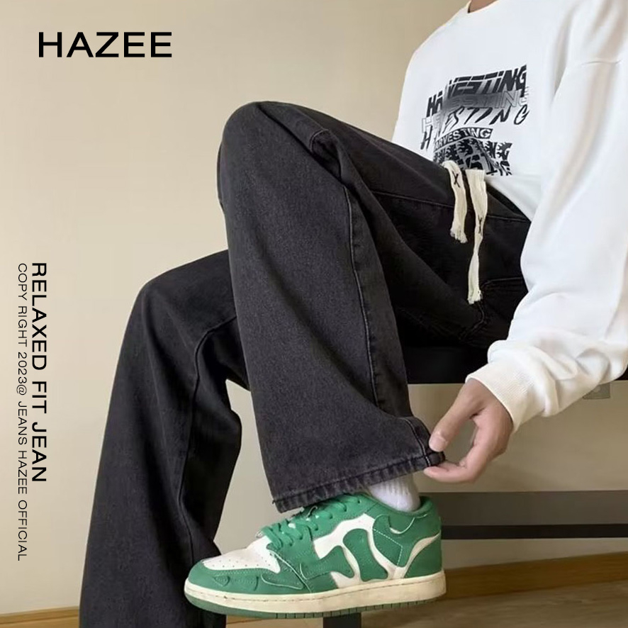 Quần Jean Nam ống Xuông HAZEE vải jean co giãn fom rộng cao cấp Z01