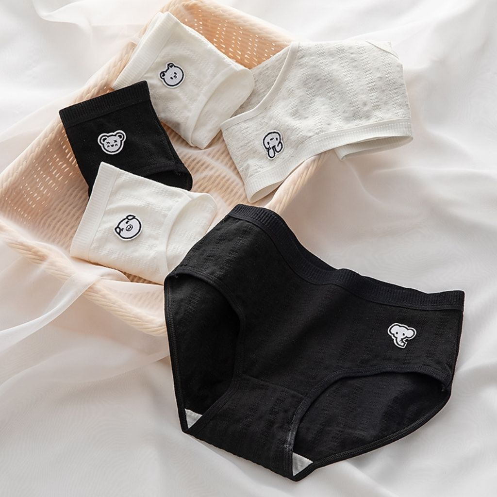 Quần lót nữ cotton cao cấp kháng khuẩn khử mùi cạp vừa tôn dáng họa tiết cute dễ thương LANIXA LA68