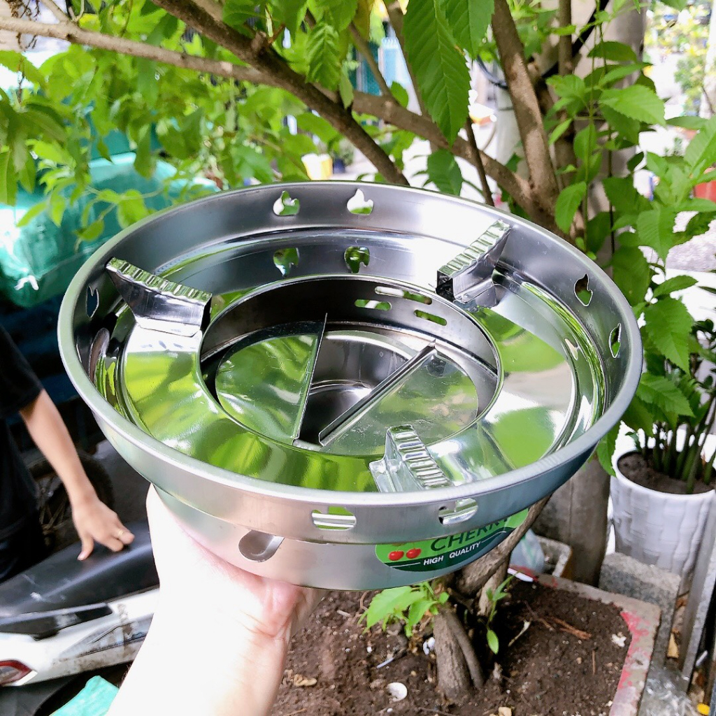 Bếp  inox chắn gió CHERRY - tiệu lợi  dã ngoại  (siêu rẻ)