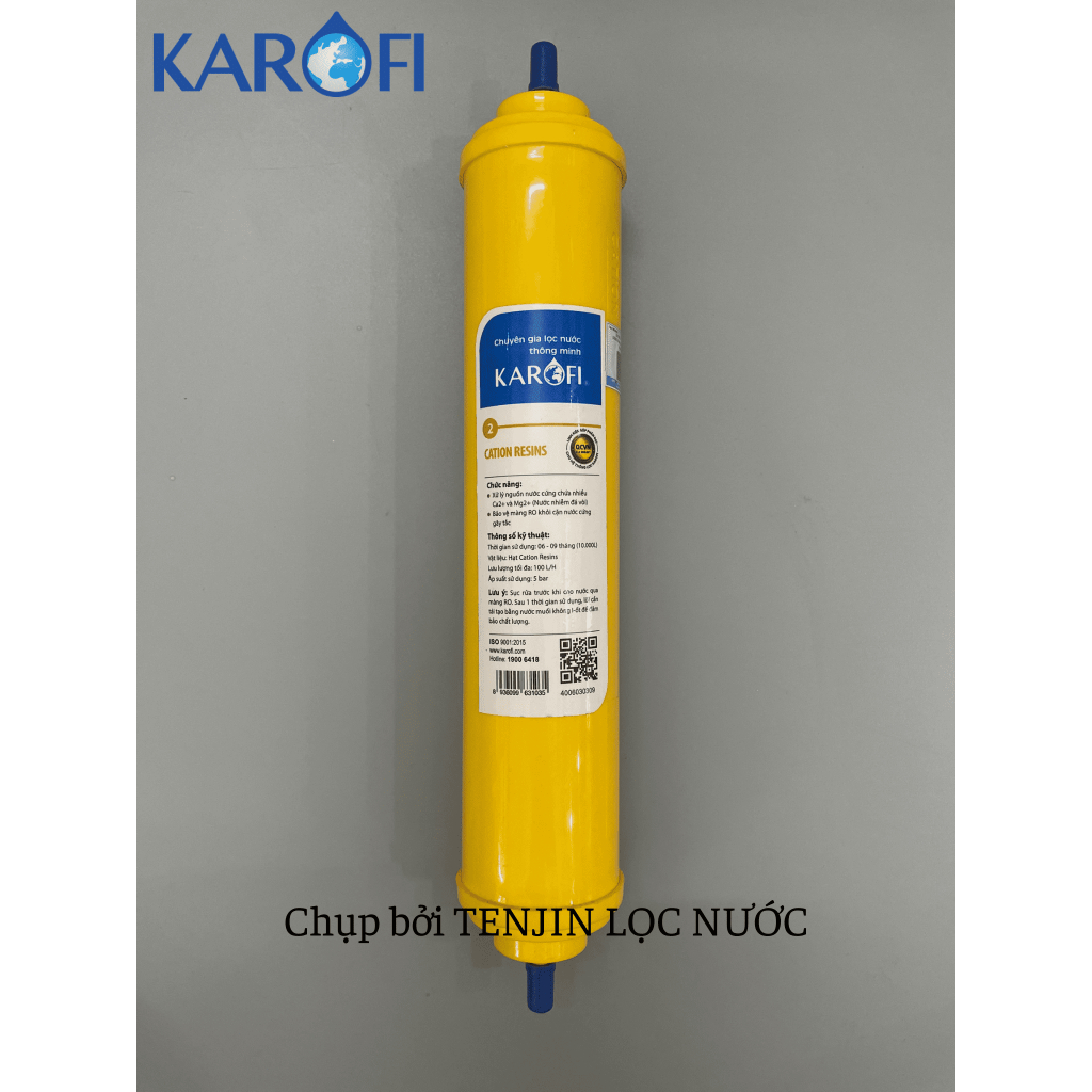 Combo 8 Lõi Lọc Nước Karofi Gồm Lõi 123 (Lõi 2 Cation Nhỏ) - Màng RO Dupont 50GPD - 4 Lõi Chức Năng Model K8RO-H
