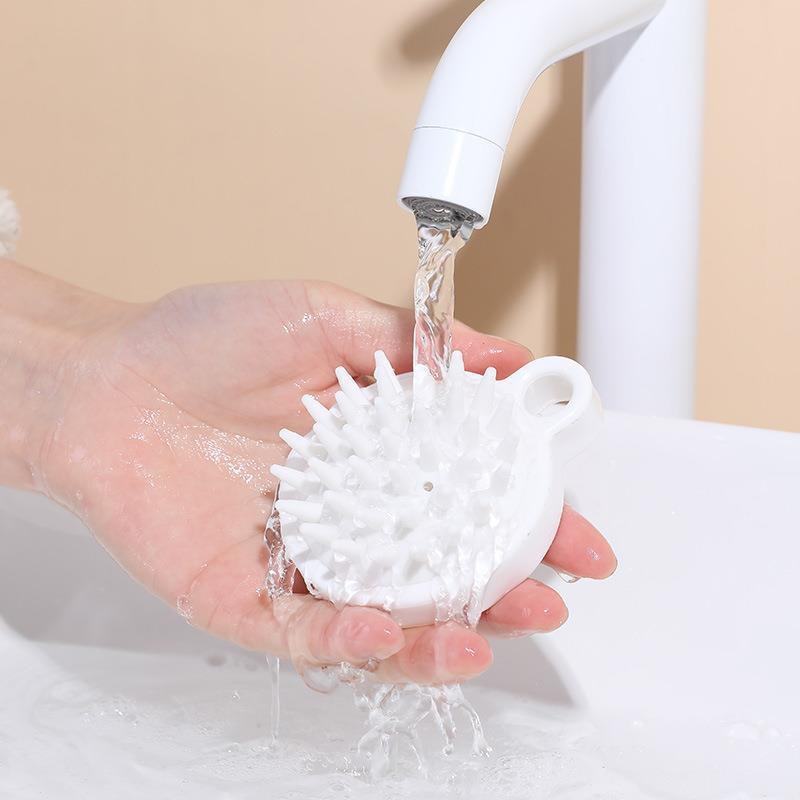 Ảnh Lược gội đầu bằng silicon mát xa da đầu giảm rụng kích thích mọc tóc 4