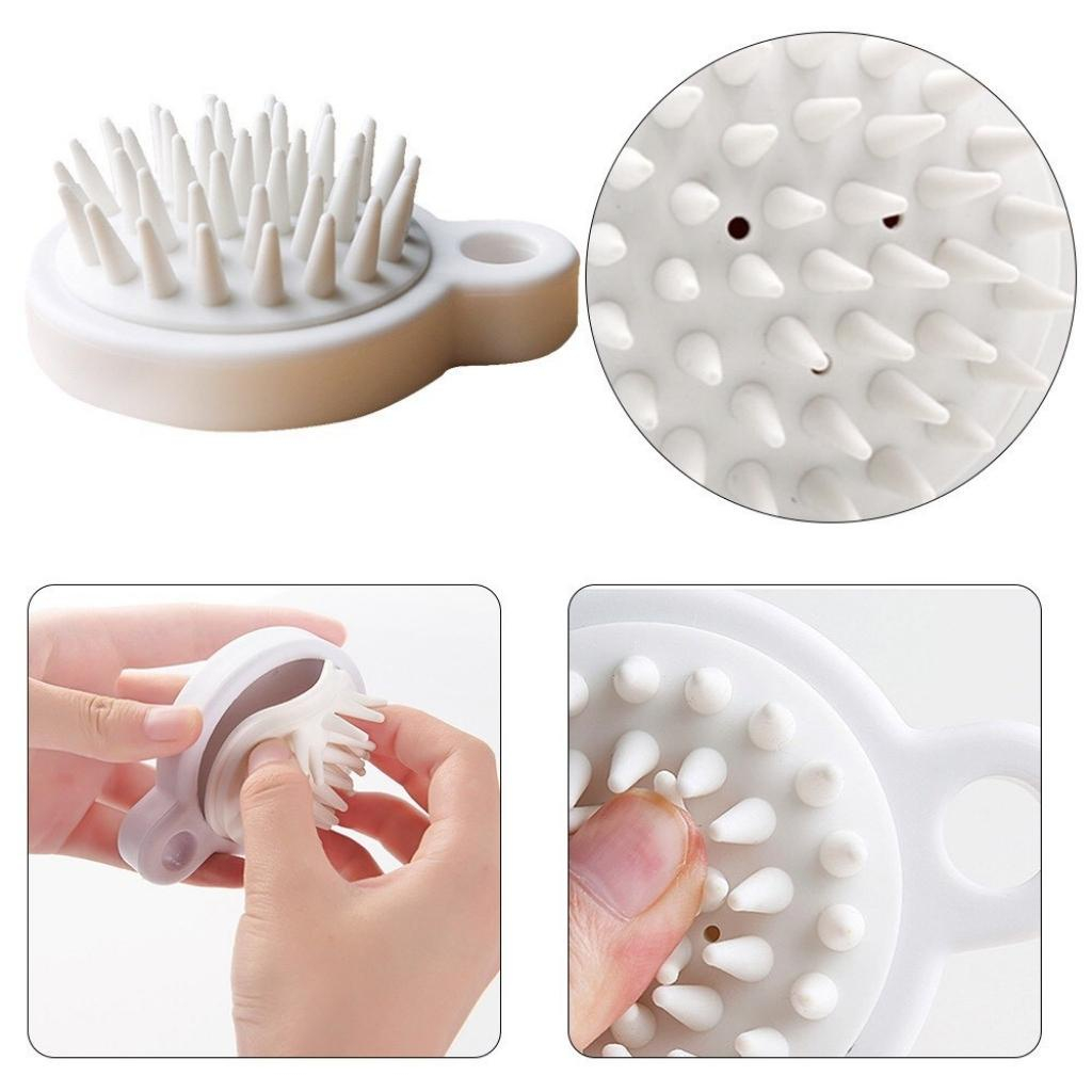 Ảnh Lược gội đầu bằng silicon mát xa da đầu giảm rụng kích thích mọc tóc 2