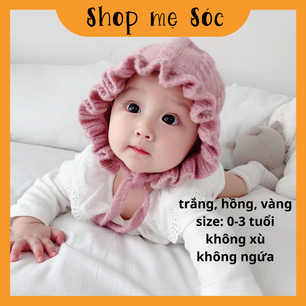 Mũ len tai bèo cô gái Hà Lan cho bé gái 0-2 tuổi mesocshop