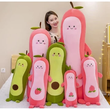 gối ôm gấu bông trái bơ, gối ôm gấu bông trái đào, gối ôm gấu bông cho bé dễ thương