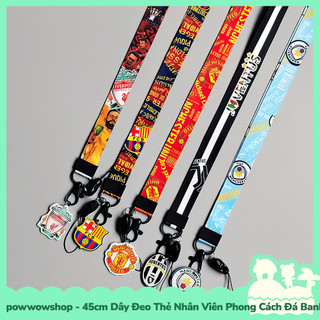 [Sẵn VN - Hỏa Tốc] Dây Đeo Thẻ 45cm Sử Dụng Móc Bao Đựng Thẻ Nhân Viên Phong Cách Thể Thao Đá Banh Football Sport