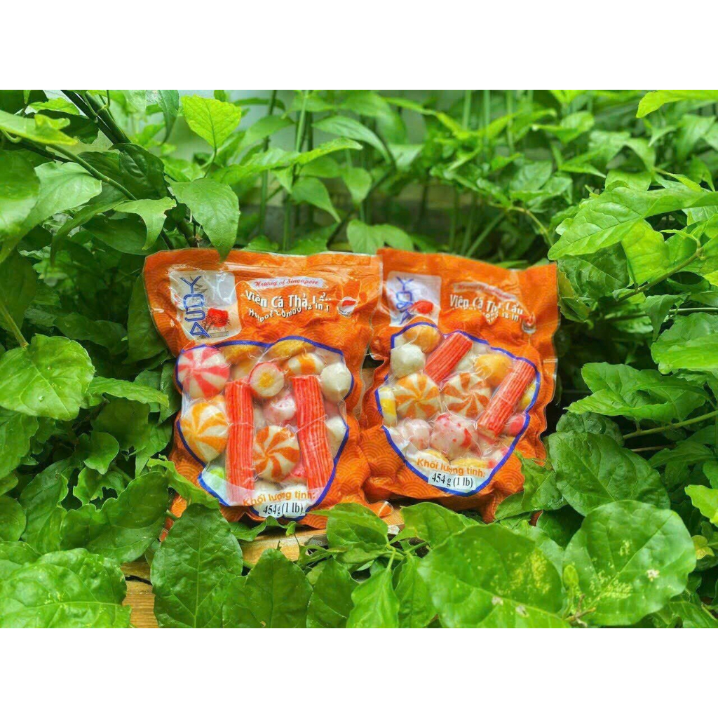 Viên Thả Lẩu Mix 12 vị trong 1 gói _Yosa Singapo 454g Tiện Lợi