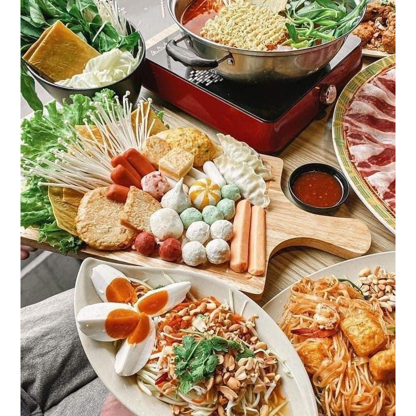 Viên Thả Lẩu Mix 12 vị trong 1 gói _Yosa Singapo 454g Tiện Lợi