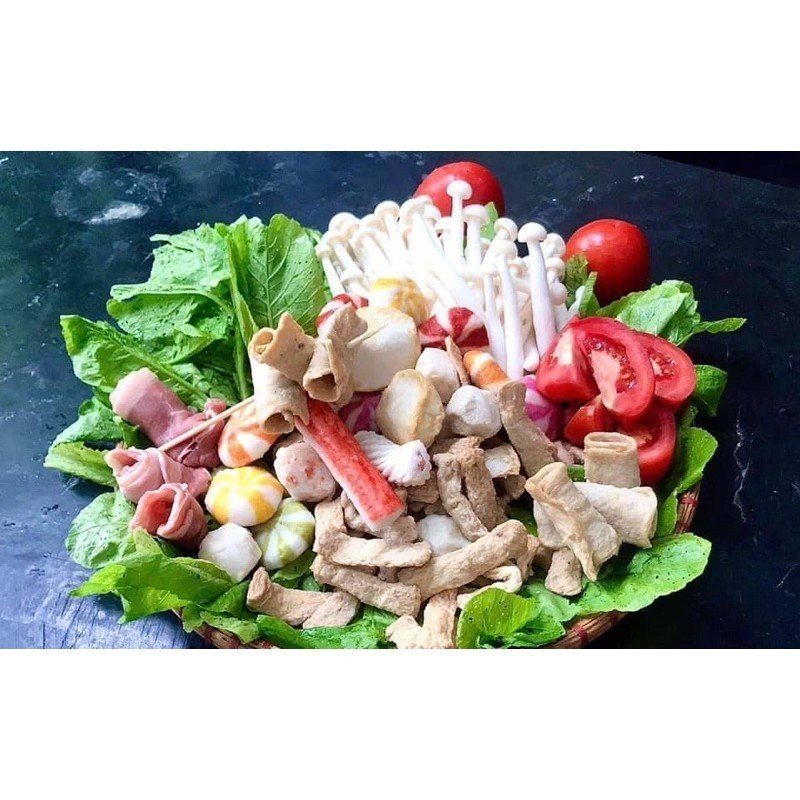 1Kg Viên Thả Lẩu Mix 12 vị trong 1 gói _Yosa Singapo / Gói 454g Tiện Lợi