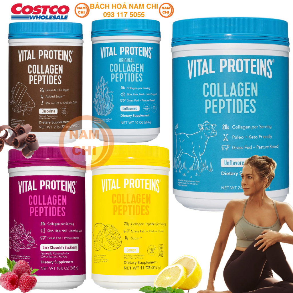 Bột Uống Vital Proteins Collagen Peptides Bổ Sung Collagen Thủy Phân Và