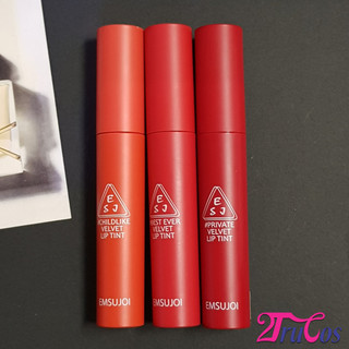 Son kem lì nhung Emsujoi Velvet Liptint 4ml (dưỡng mịn môi, bền màu với 3 tông thời trang) 2Trucos