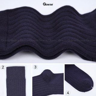 Hộp 5 đôi tất giày tây nam công sở GOMTAT mẫu MIX16, chất liệu cotton mềm mại, hút ẩm thoáng khí - LUX-MIX16-CB5