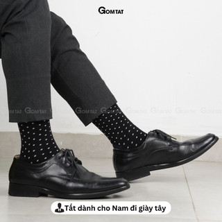 Tất vớ nam công sở đi giày tây cao cấp GOMTAT mẫu MIX06, chất liệu cotton mềm mại, hút ẩm thoáng khí  -GOM-MIX06-1DOI