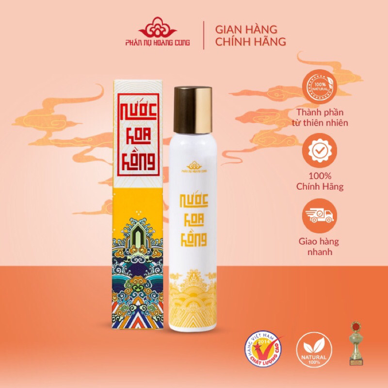 Ảnh Nước hoa hồng không cồn Phấn Nụ Hoàng Cung 120ml 1