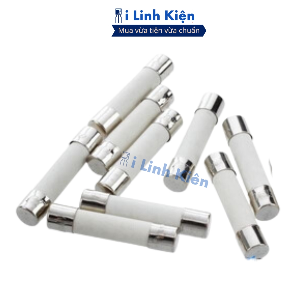 Cầu chì sứ 5x20mm 6x30mm đầy đủ giá trị chất lương ilinhkien