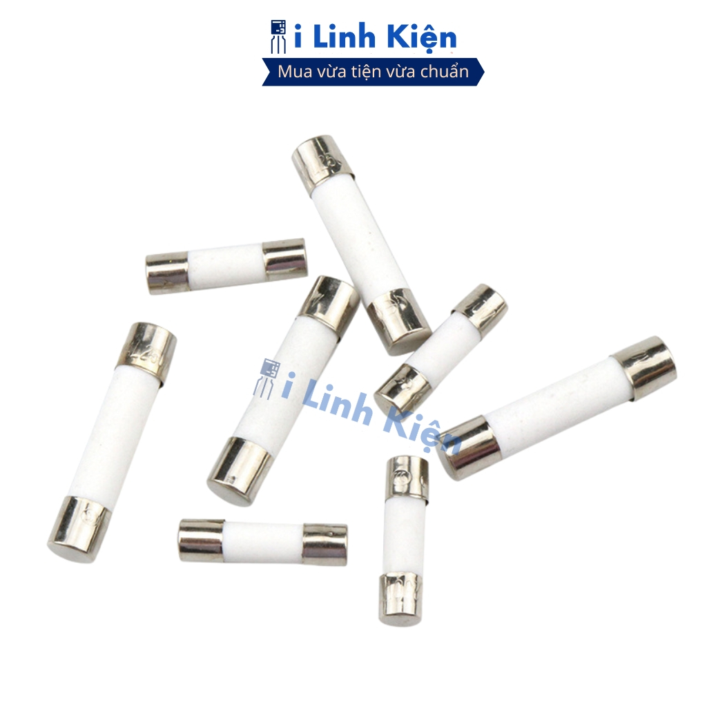 Cầu chì sứ 5x20mm 6x30mm đầy đủ giá trị chất lương ilinhkien