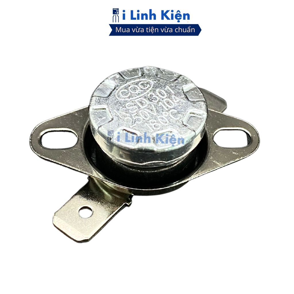 Relay nhiệt, rơ le KSD301 250V 10A thường đóng từ 115-180 độ chất lượng cao ilinhkien.