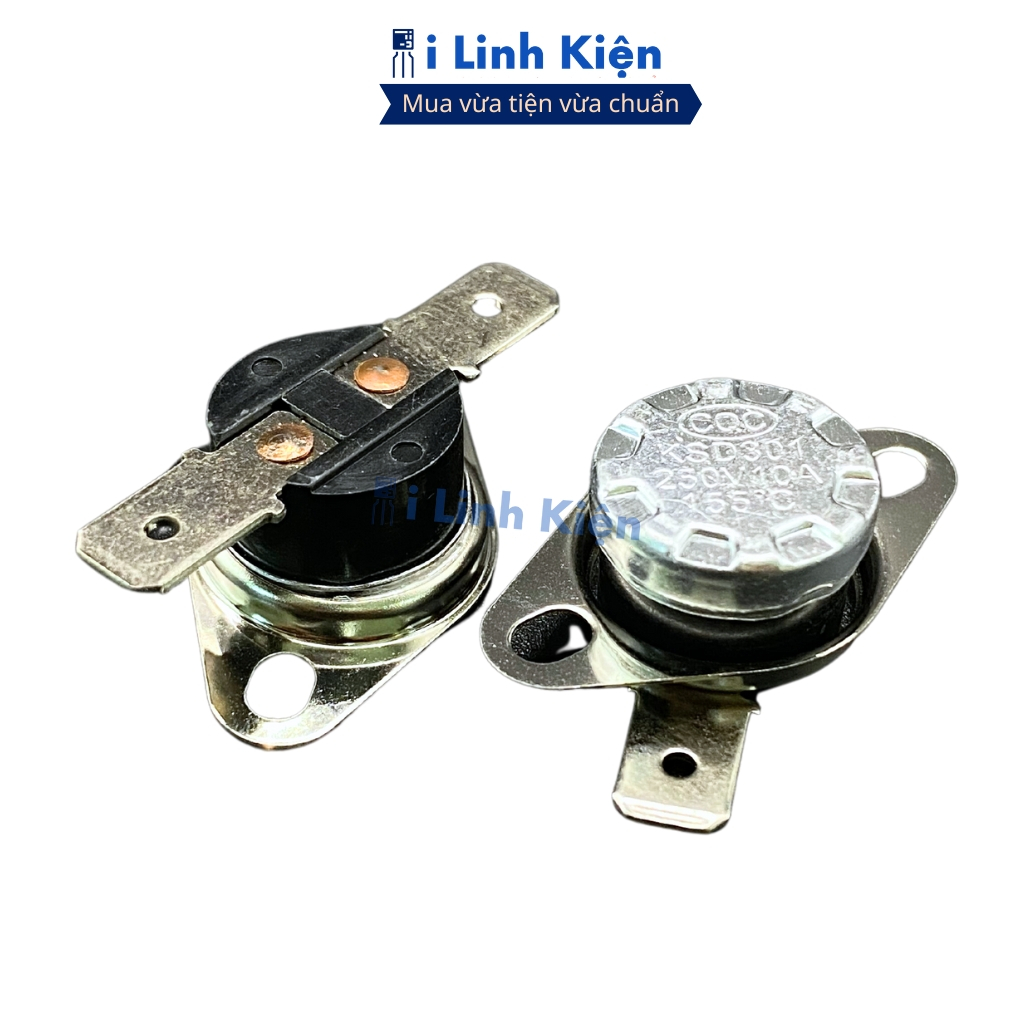 Relay nhiệt, rơ le KSD301 250V 10A thường đóng từ 115-180 độ chất lượng cao ilinhkien.