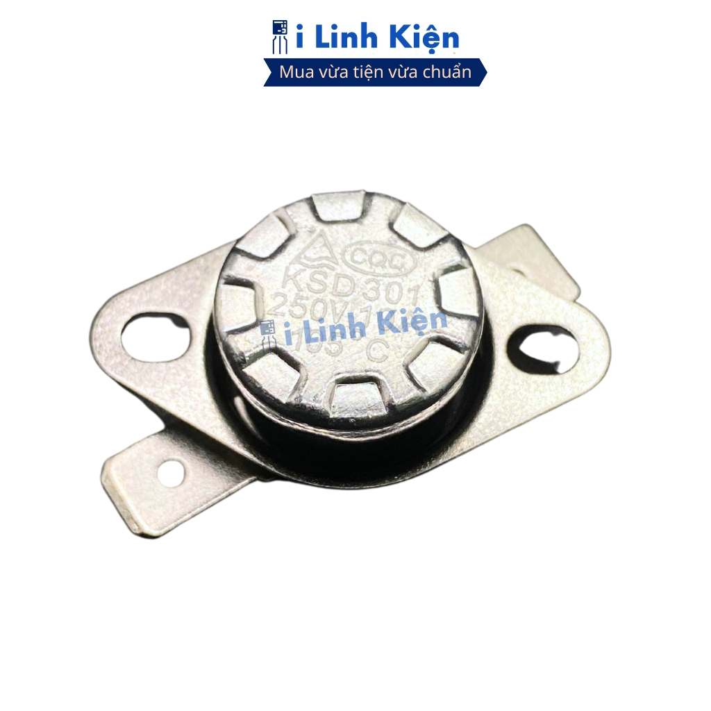 Relay nhiệt, rơ le KSD301 250V 10A thường đóng từ 115-180 độ chất lượng cao ilinhkien.