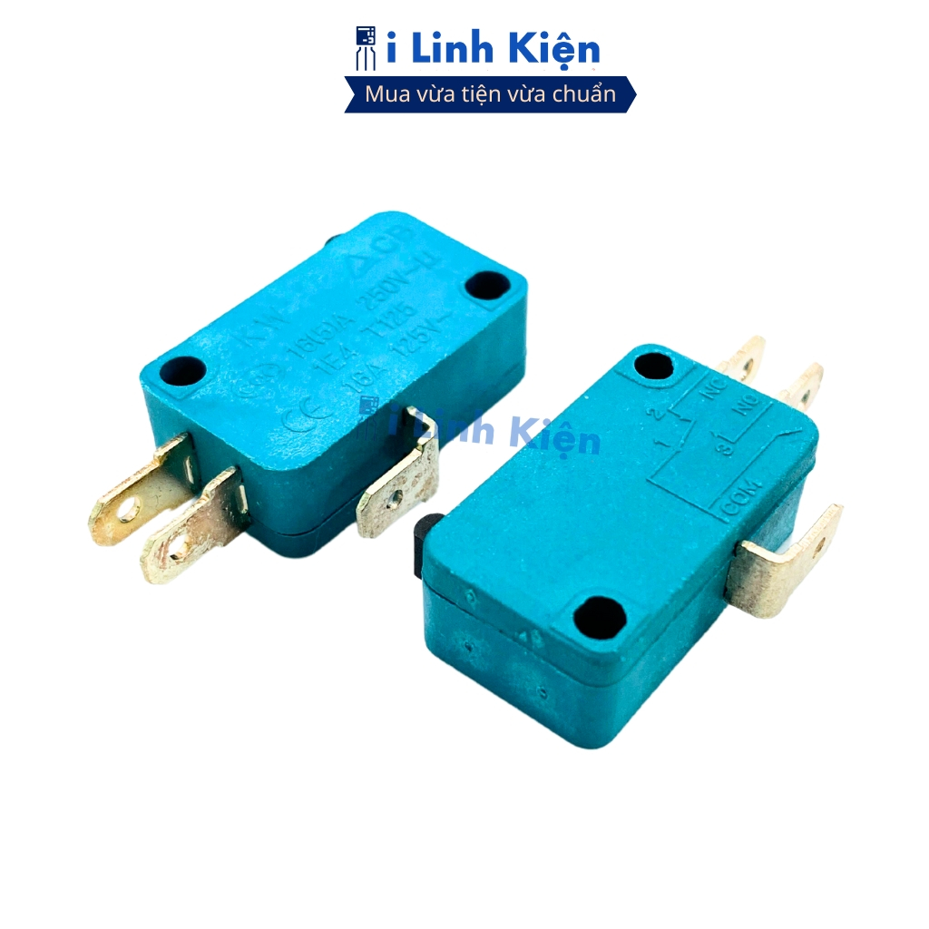 Công tắc hành trình, công tắc cửa lò vi sóng, nồi cơm điện 250V 16A màu xanh chất lượng cao ilinhkien.