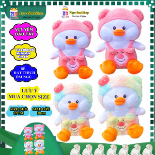 GẤU BÔNG VỊT YẾM DÂU TÂY SIÊU CƯNG CHO BÉ YÊU CẦM CHƠI ÔM NGỦ - thú nhồi bông đồ chơi doll toy búp bê [NGỌC SUSI]