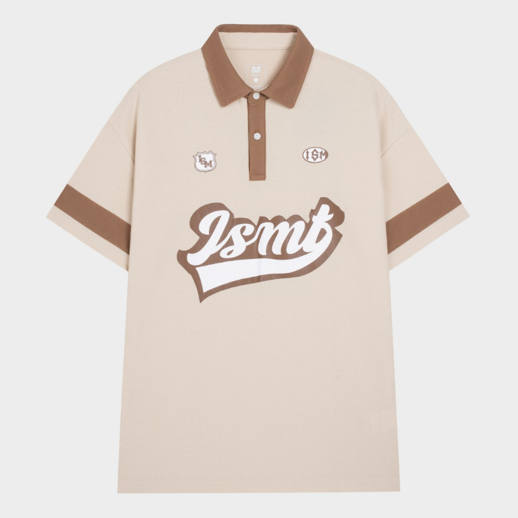 Áo Polo Unisex  INSIDEMEN Form Rộng Cổ Đẹp Chất Cotton Nam Nữ IPS086S3