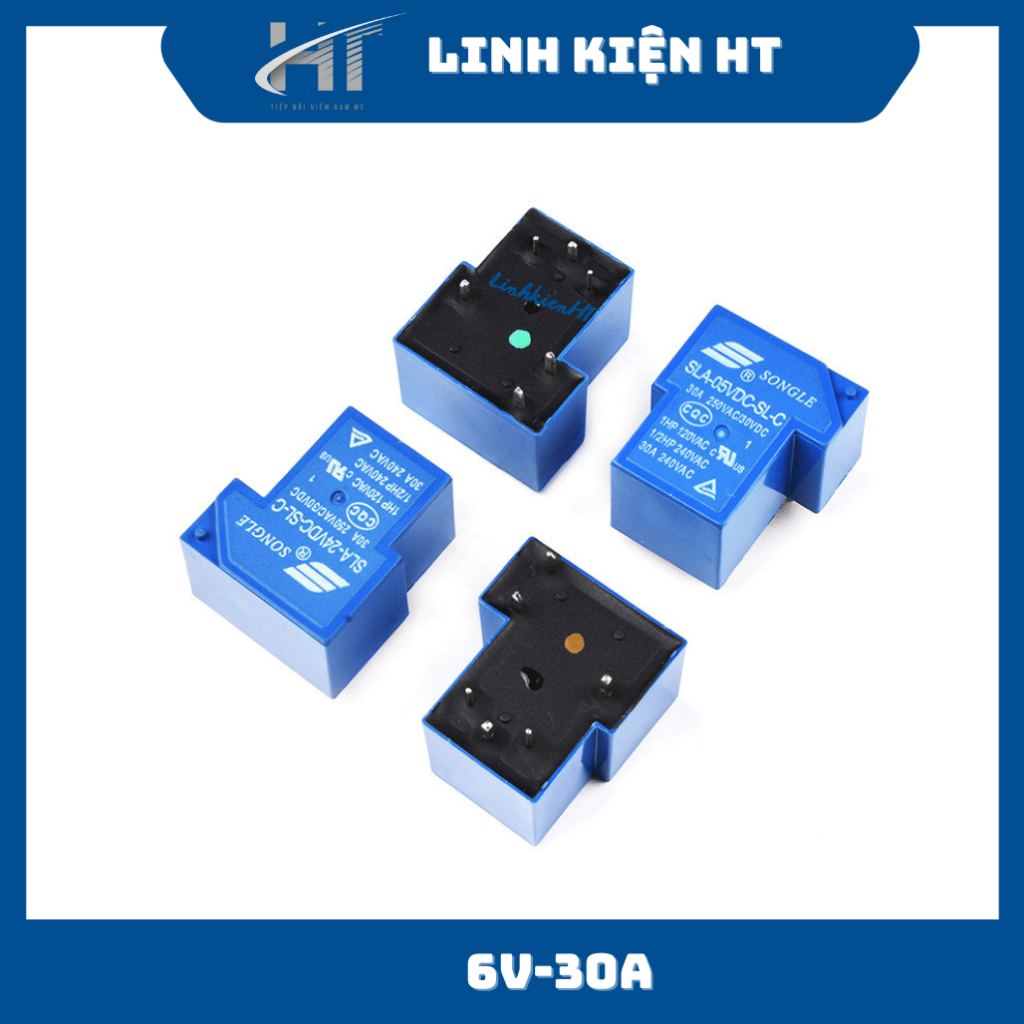 Rơ le 6V- 5 chân 30A SLA-06VDC-SL-A (Relay 6V) chất lượng tốt - Linh ...