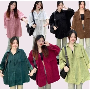 SƠ MI NHUNG TĂM FORM RỘNG UNISEX HOT QUANH NĂM, KHÔNG BAO GIỜ LỖI MỐT