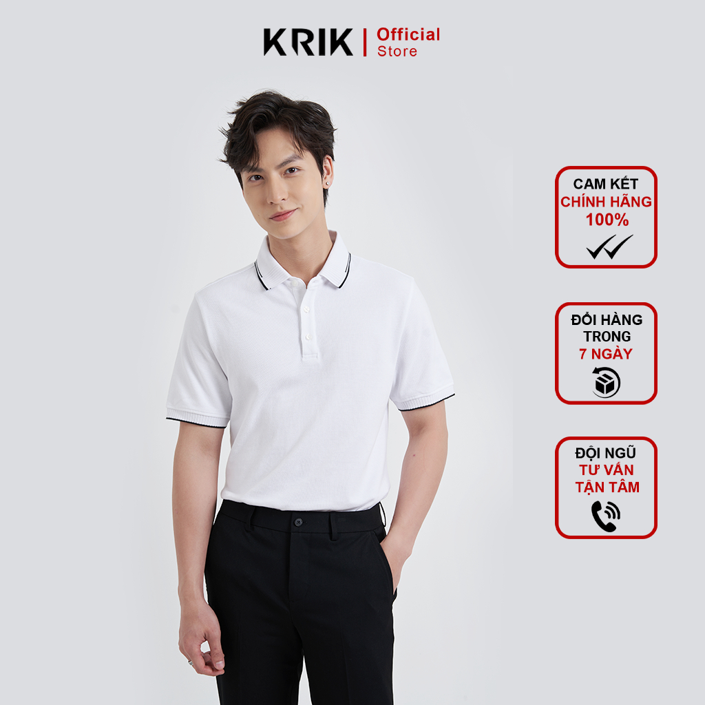 Áo Polo Nam Cổ Đức Form Fitted Chất Liệu Cotton Local Brand KRIK PL2003