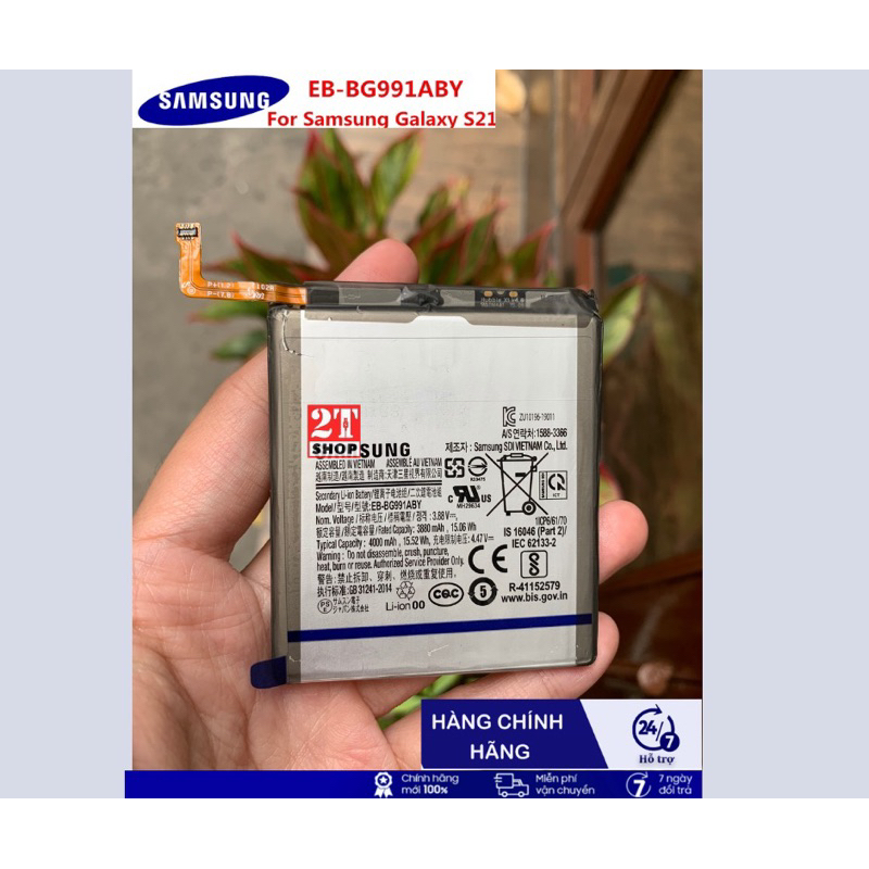 PIN SÁM SÙNG S21 CHÁNH HÃNG, MÃ PIN EB-BG991ABY, DUNG LƯỢNG 4000MAH ...