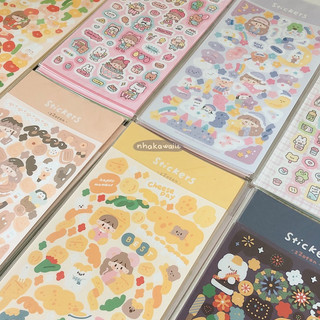 Hình dán sticker cute trang trí toploader zZoton không thấm nước
