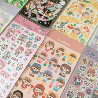 Hình dán sticker cute trang trí toploader zZoton không thấm nước