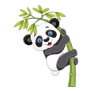 Decal Gấu Trúc dán xe ô tô, sticker dán cửa kính, xe tải