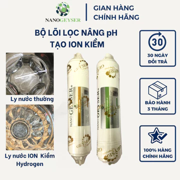 Lõi lọc nước số 8 NANO GEYSER lõi Hydrogen dùng cho tất cả dòng máy.Tặng kèm cút nối 2 đầu