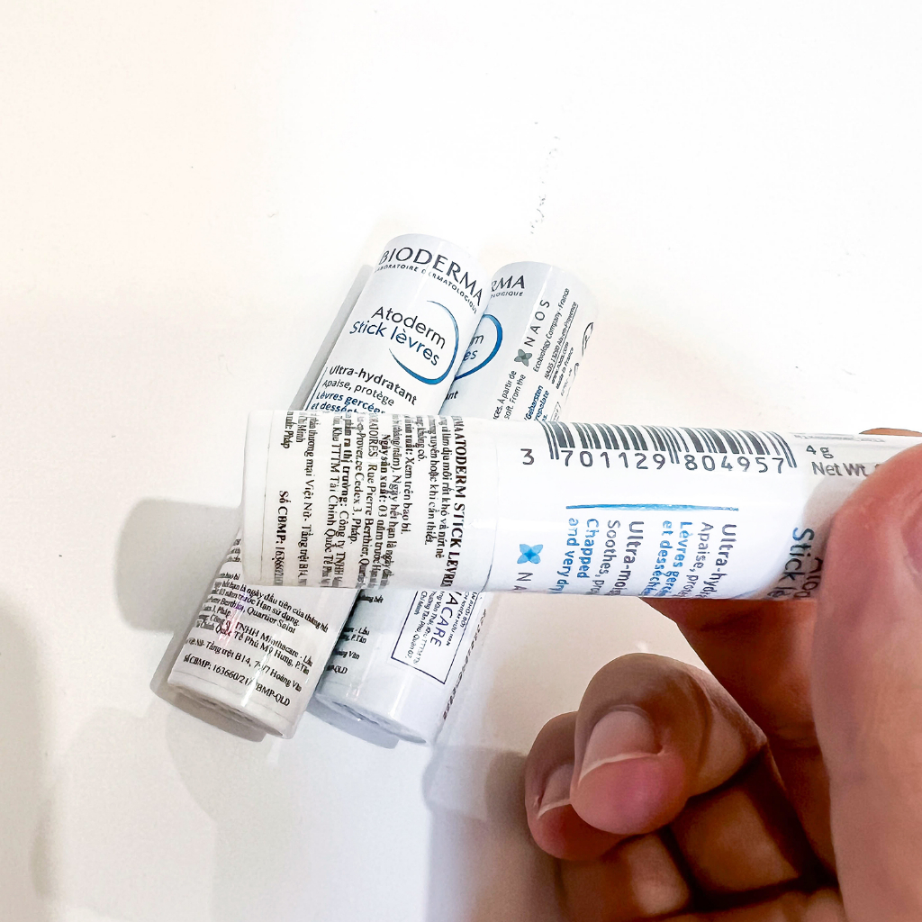 Son dưỡng môi Bioderma Atoderm Levres dưỡng ẩm làm mềm và ngừa thâm môi