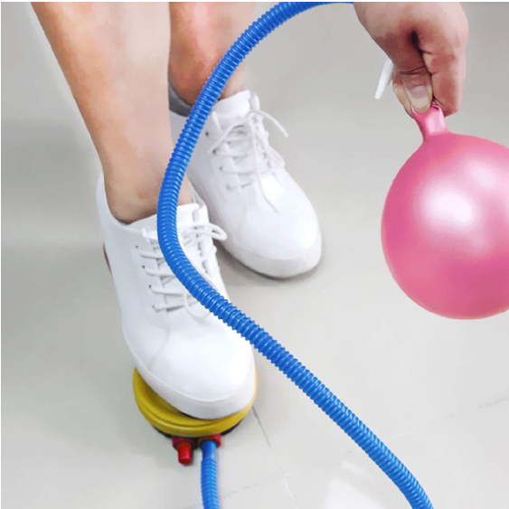 Ảnh Bơm Tay Mini Dậm Chân Bơm Bóng Yoga Đa Năng Dụng Cụ Bơm Bóng Bay Cao Cấp Tiện Dụng [Bơm Nhựa] 4