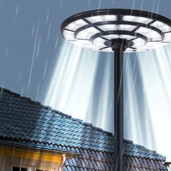 Đèn sân vườn đĩa bay UFO 1500w  năng lượng mặt trời 20 khoang  cảm biến ánh sáng - Bảo hành 2 năm
