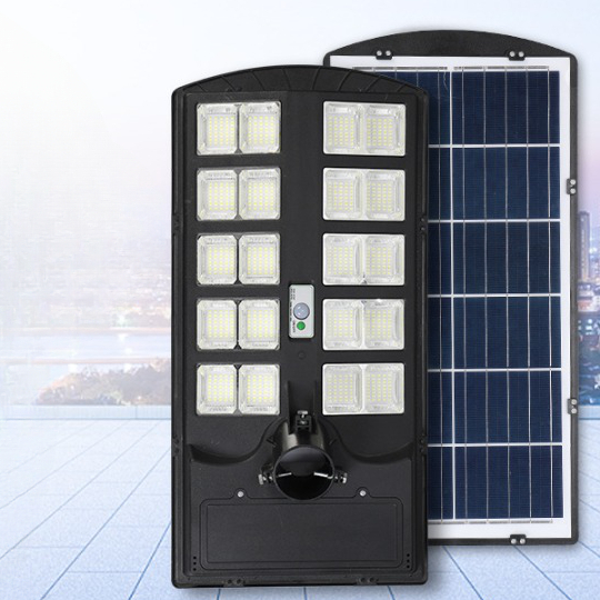 Đèn năng lượng mặt trời liền thể 3 cánh 1000w, Đèn Led năng lượng cảm biến chuyển động chống nước tốt