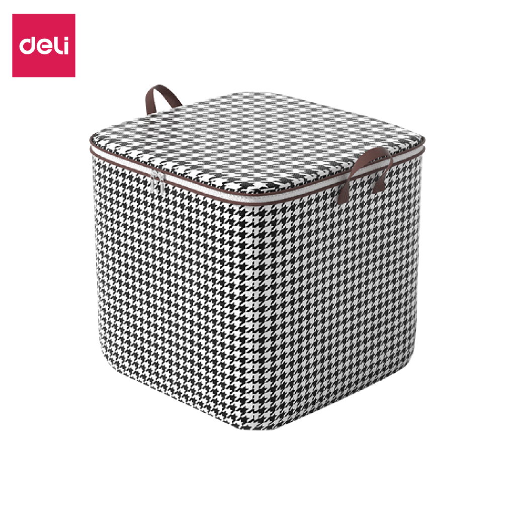 Giỏ túi đựng chăn quần áo bằng vải 140L DELI, Túi đựng chăn màn đa năng cỡ lớn có thể gấp gọn, chống bụi bẩn, ẩm mốc