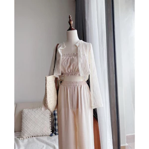 🎀 SET 3SP PHI LỤA ÁO ỐNG & CARDIGAN LEN⚡HỎA TỐC⚡ MEOINDAHOUSE
