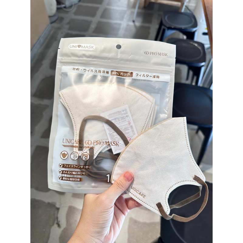 [Thùng 100 Cái] Khẩu trang 6D PRO MASK, khẩu trang 5D UNICARE phiên bản cao cấp chính hãng UNI MASK